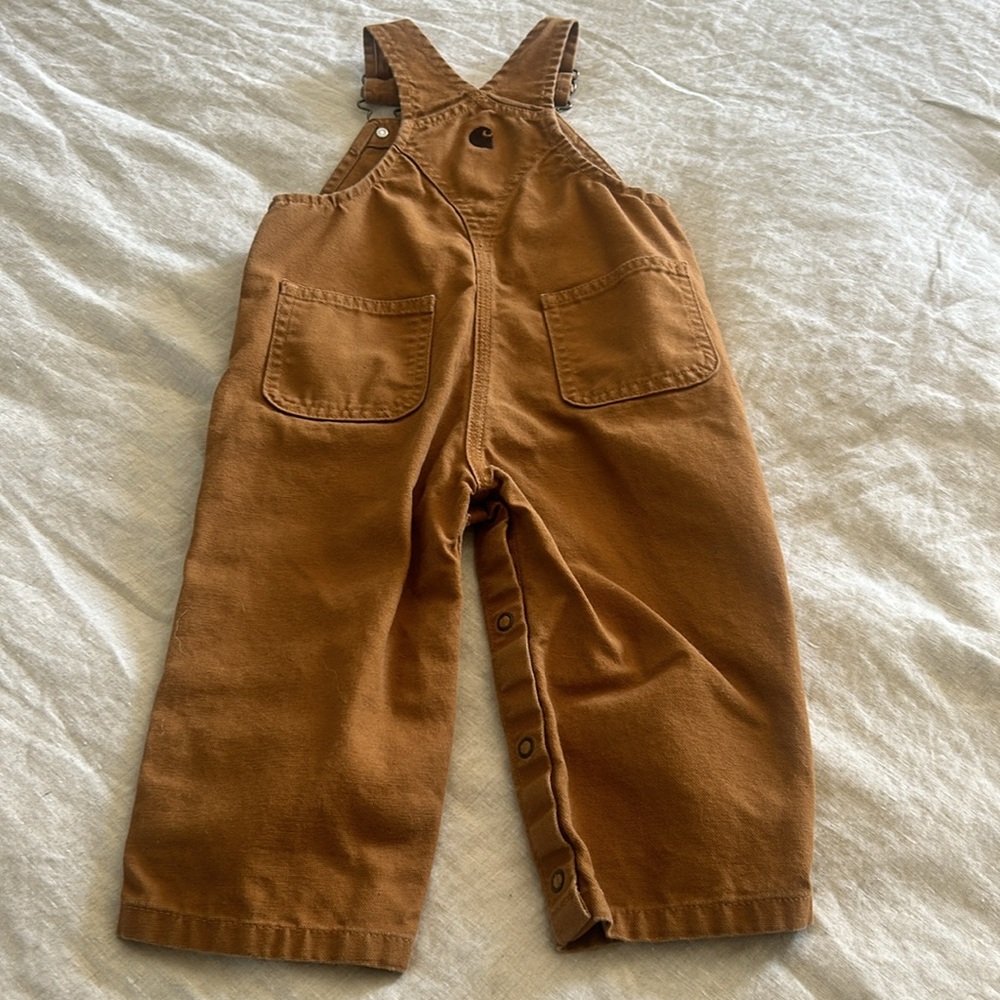 Carhartt bib overalls - canvas. 18 months. - Picture 3 of 4